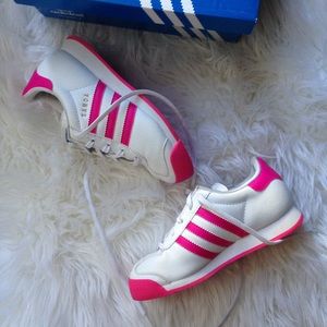 Adidas Pink Stripe Samoas